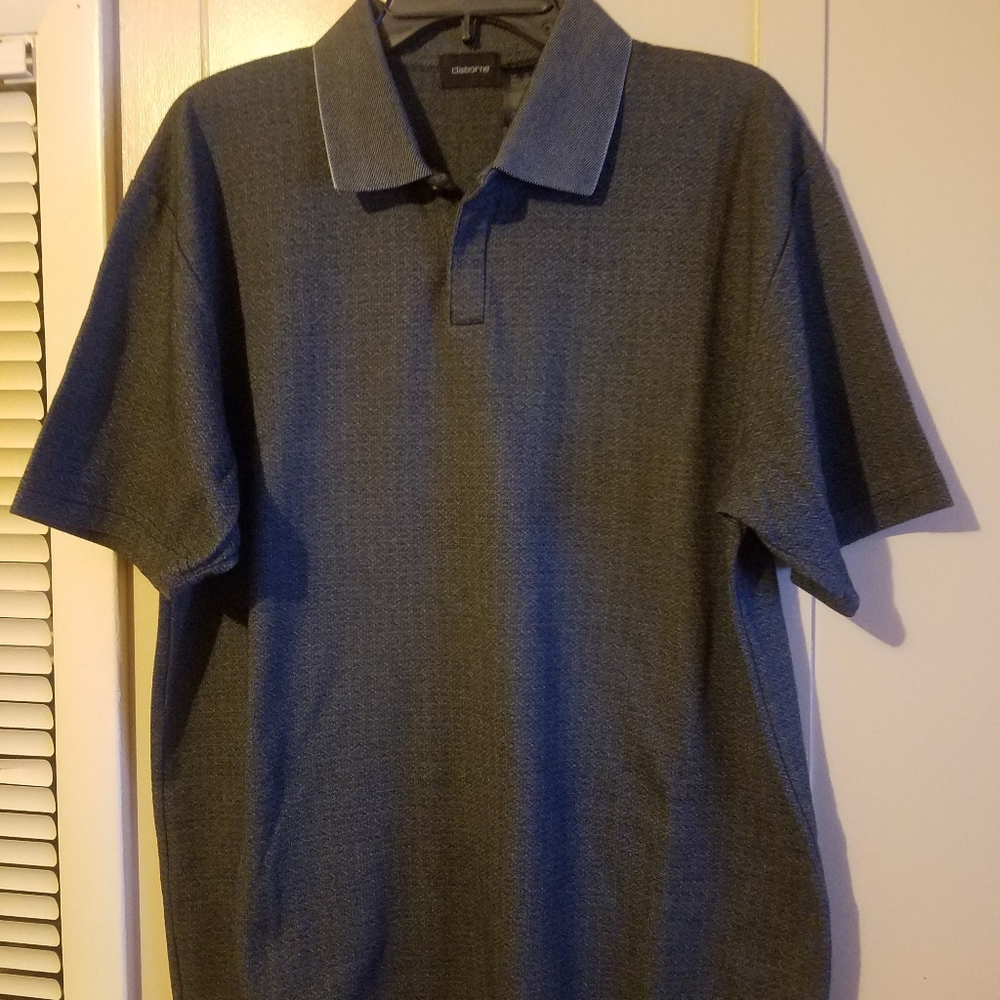 Claiborne Mens short sleeve pique polo